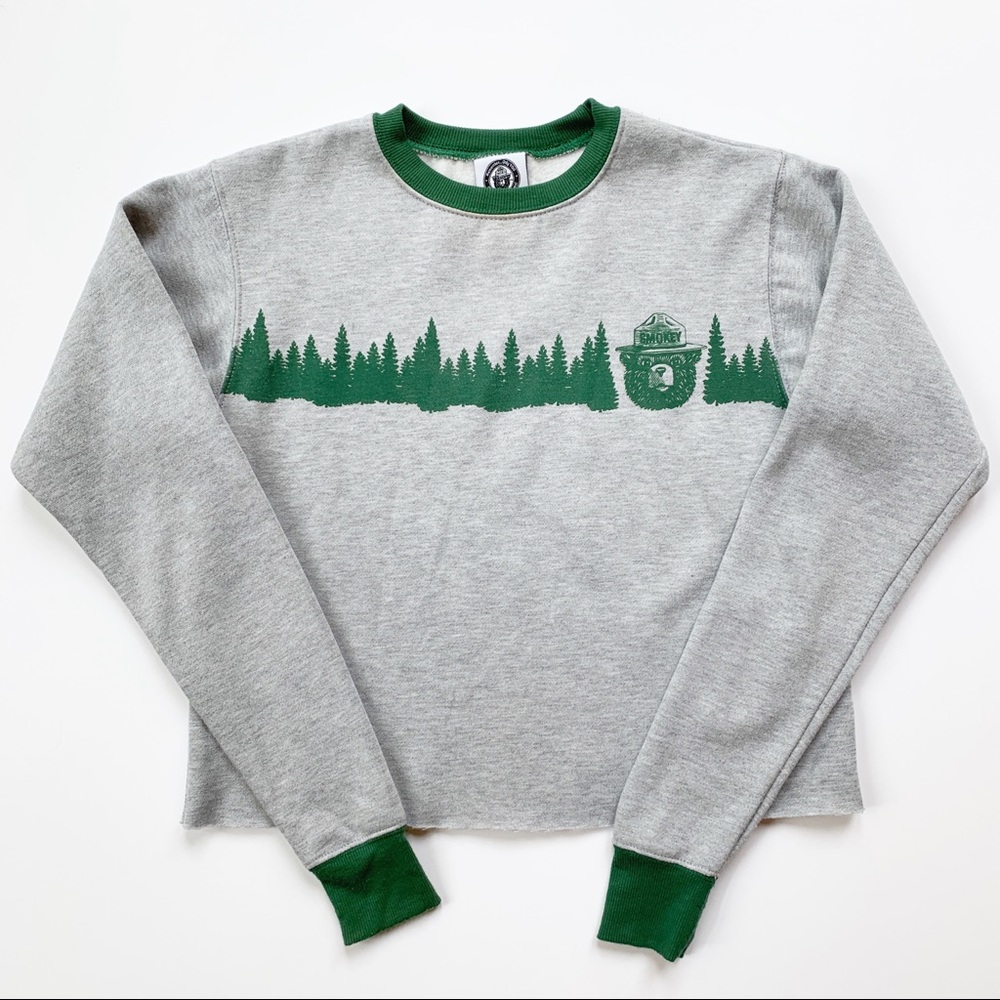Smokey the Bear Cropped Sweatshirt